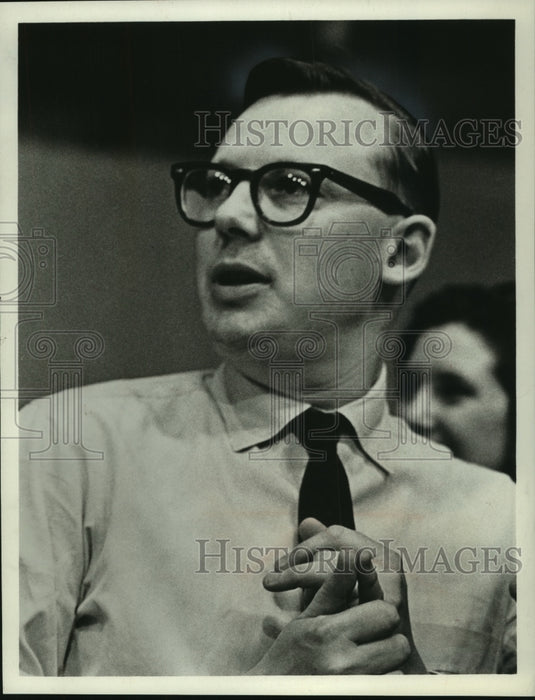 1968, Wisconsin-Walter J. Pfister Jr, executive producer of ABC News - Historic Images