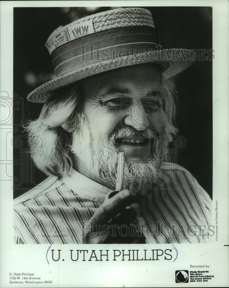 1983, U. Utah Phillips, American Labor Organizer - mjp36125 - Historic Images
