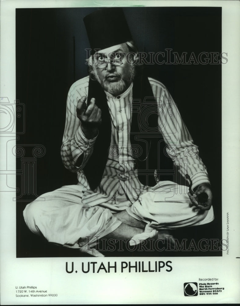 1983, U. Utah Phillips, folk singer, minstrel - mjp36126 - Historic Images