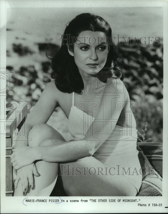 1977, Actress Marie-France Pisier in "The Other Side of Midnight." - Historic Images