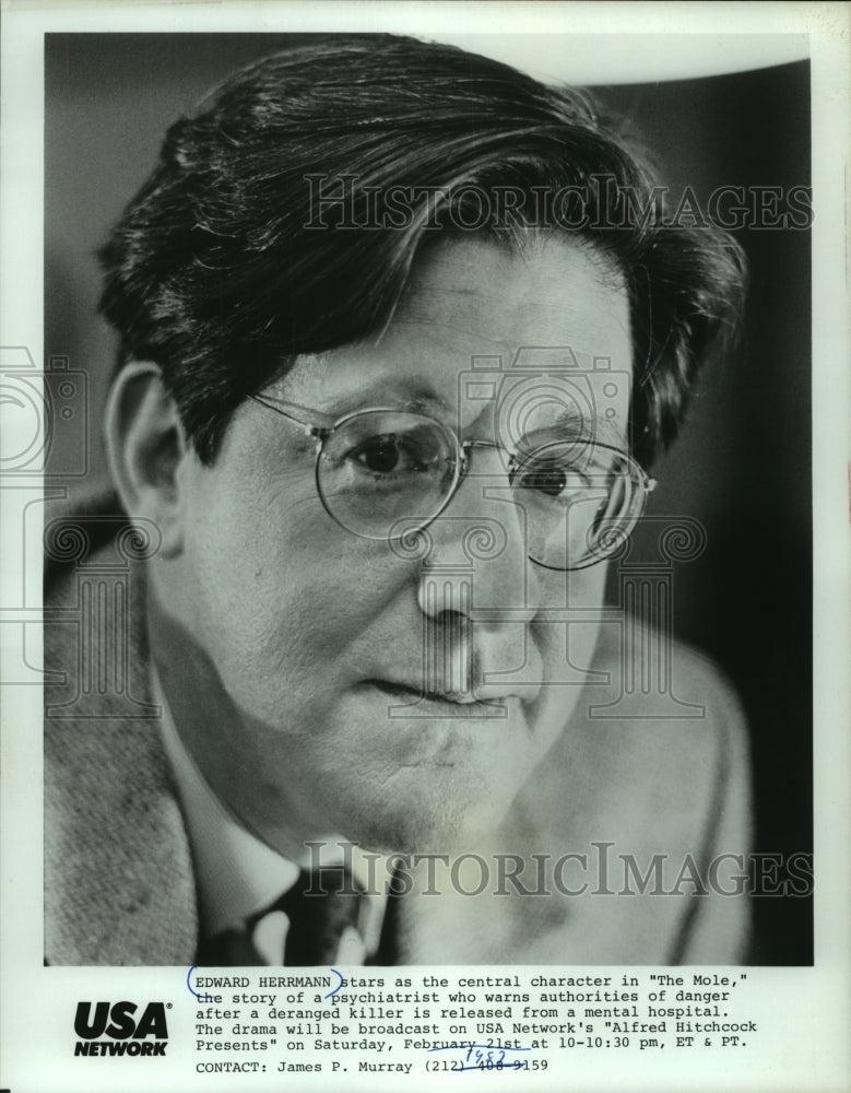 1987, Edward Herrmann in "The Mole" on "Alfred Hitchcock Presents" - Historic Images