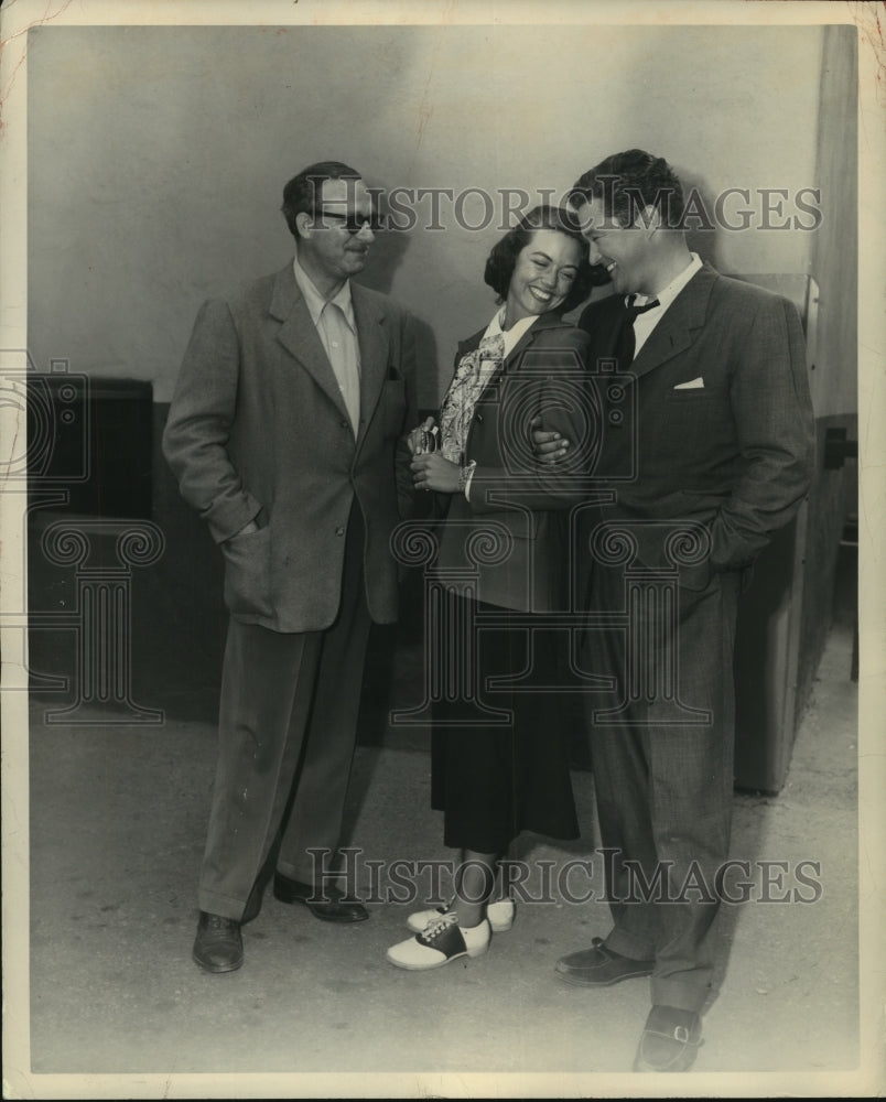 1957, Actor Buck Herzog and others - mjp36206 - Historic Images