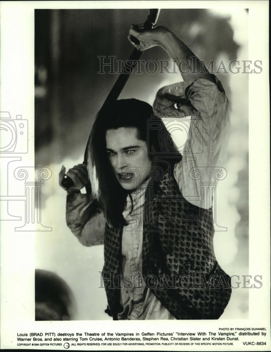 1994, Brad Pitt as Louis in "Interview With The Vampire" - mjp36441 - Historic Images