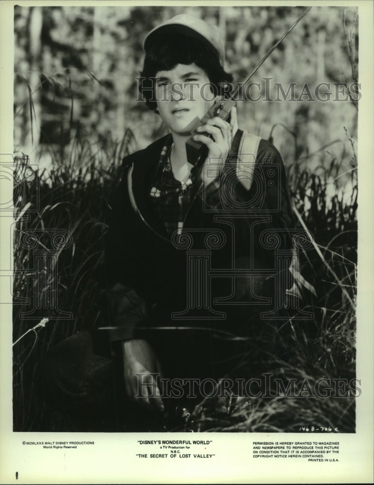 1988, Actor Brad Savage co-stars in "The Secret of Lost Valley" - Historic Images