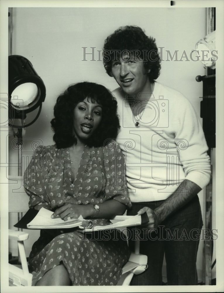 1978, Singer Donna Summer with Recording Star/Composer Mac Davis - Historic Images
