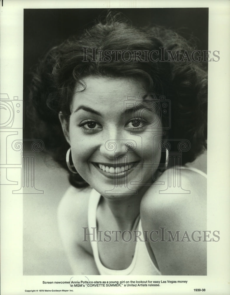 1978 Press Photo actress Annie Potts in MGM's "Corvette Summer" - mjp36633 - Historic Images
