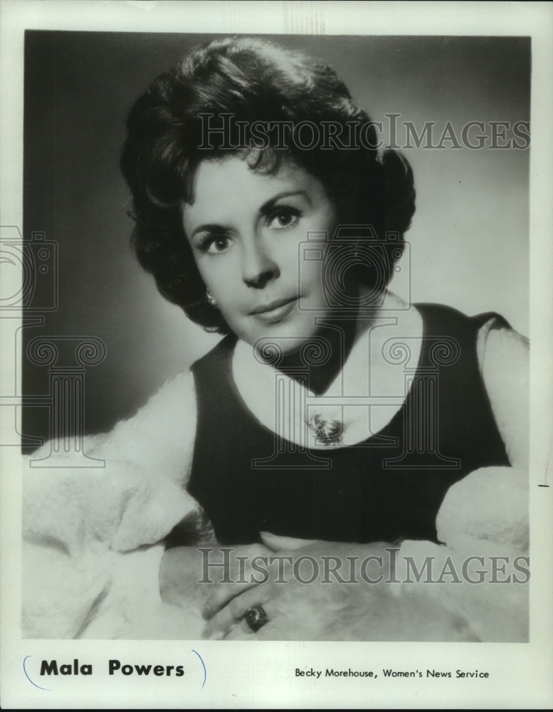 1977 Press Photo United States actress Mala Powers - mjp36640- Historic Images