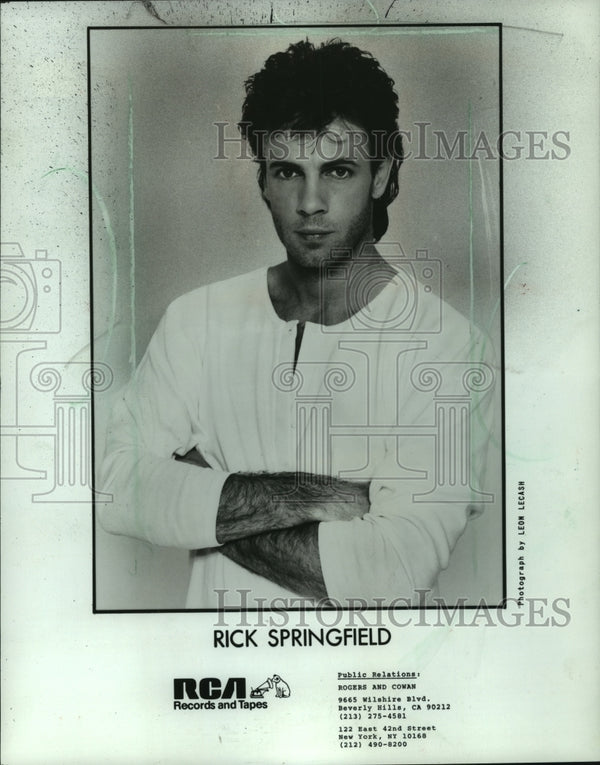 1984, Rick Springfield, soap opera star turned rocker - mjp36666 ...