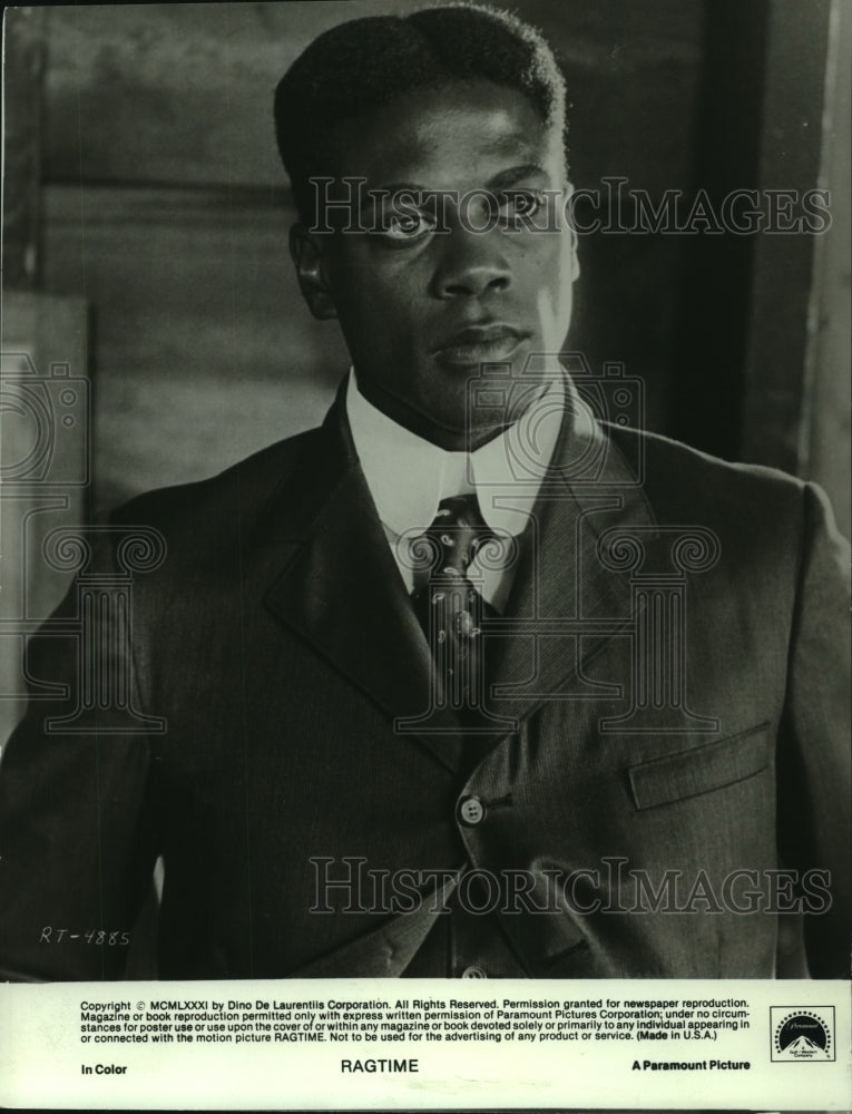 1981 Press Photo "Ragtime" star Howard E. Rollins - mjp36697 - Historic Images