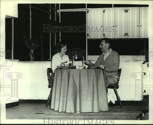 1974, Woody Romoff, Vivian Blaine, in play "Twigs" - mjp36840 - Historic Images