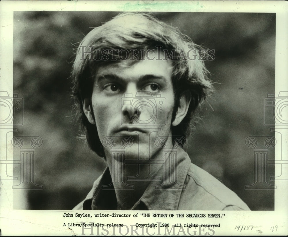 1980 Press Photo John Sayles, Writer/Director "The Return of the Secaucus Seven"- Historic Images
