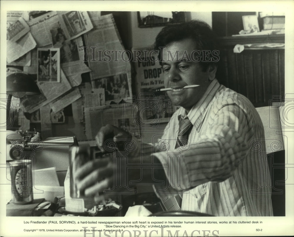 1978 Actor Paul Sorvino in the Film &quot;Slow Dancing in the Big City&quot; - Historic Images