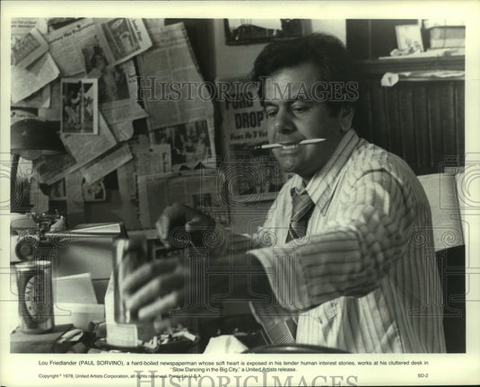 1978 Actor Paul Sorvino in the Film "Slow Dancing in the Big City" - Historic Images