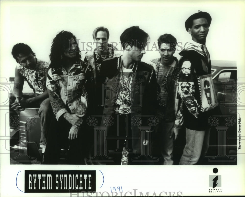 1991, Rythm Syndicate, R&amp;B band from Connecticut. - mjp36973 - Historic Images