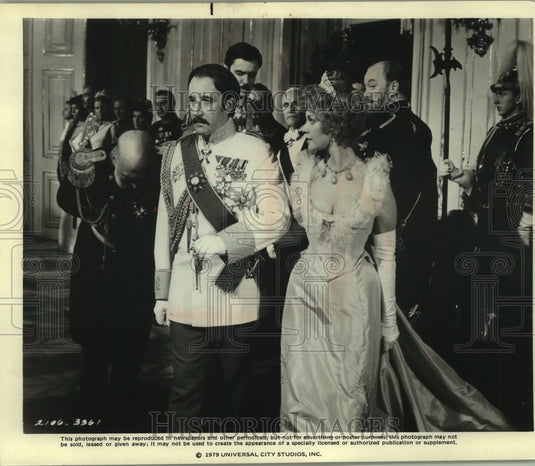 1979, Peter Sellers, others starring in "The Prisoner of Zenda." - Historic Images