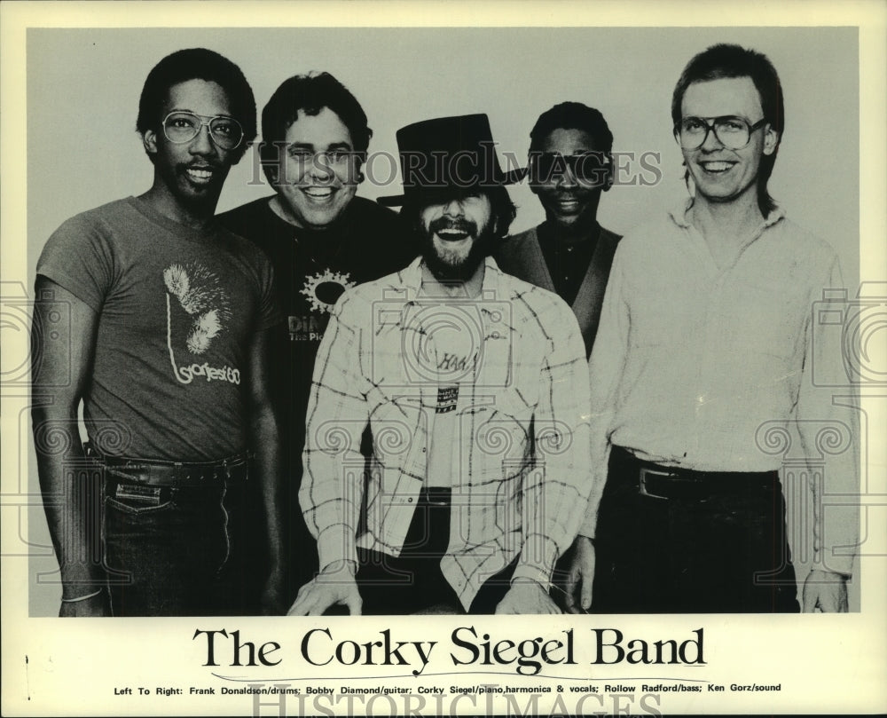 1981, The Corky Siegel Band, musicians. - mjp37115 - Historic Images