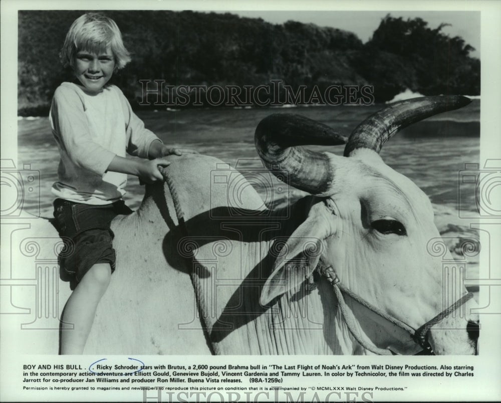 1980 Press Photo “The Last Flight of Noah’s Ark” star Ricky Schroder - Historic Images