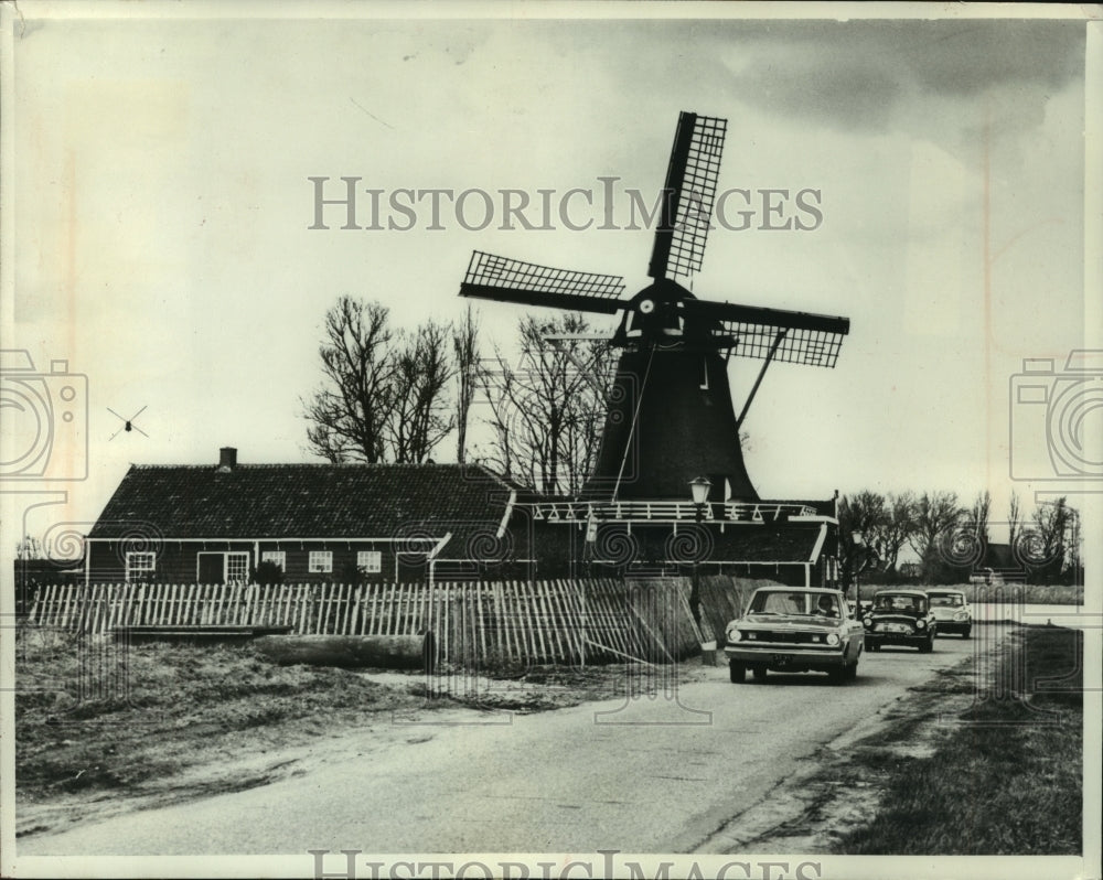 1974, A Windmill in Amsterdam, Holland - mjp37198 - Historic Images