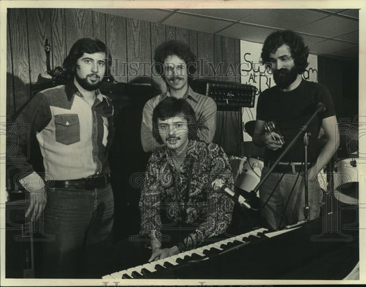 1975, Members of Musical Group "Sweetbottom" of Milwaukee, Wisconsin - Historic Images