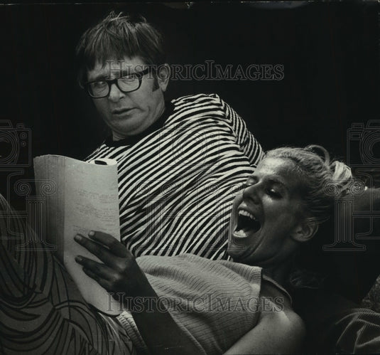 1972 Press Photo Comedian Arte Johnson with Karen Morrow - mjp37328 - Historic Images