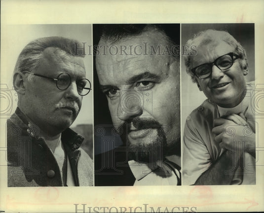 1966 Press Photo Three of Rod Steigers' character photos from important roles-Historic Images