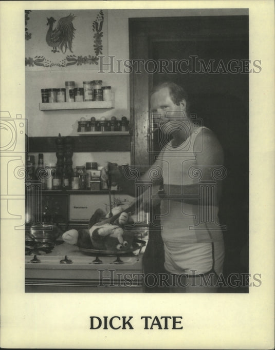 1988 Press Photo Dick Tate stars in the Nutz Comedy Showcase - mjp37524 - Historic Images