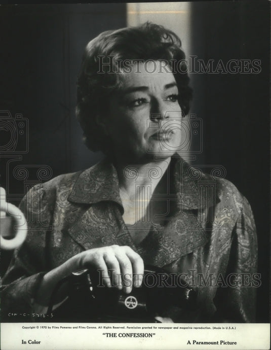 1970 Press Photo Simone Signoret stars in "The Confession" - mjp37530 - Historic Images