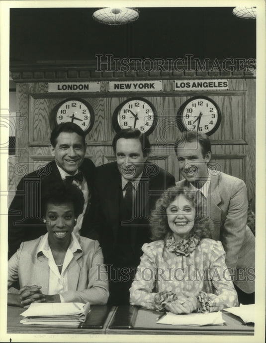 1983, Lynne Thigpen and others star in "The News Is the News" on NBC - Historic Images