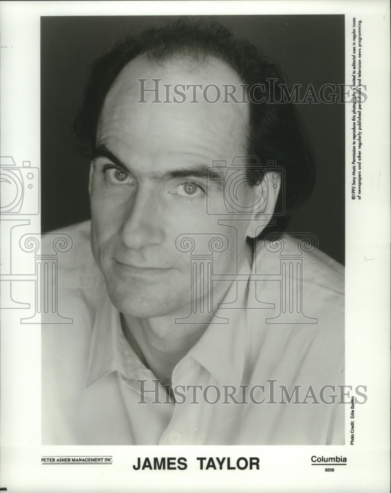 1992, Singer James Taylor - mjp37684 - Historic Images