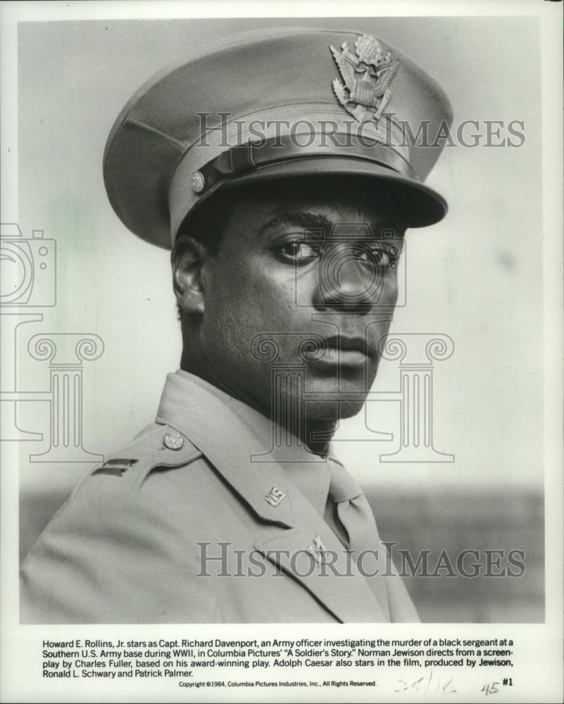 1984, Howard E. Rollins As Army Captain In 'A Soldier's Story' - Historic Images