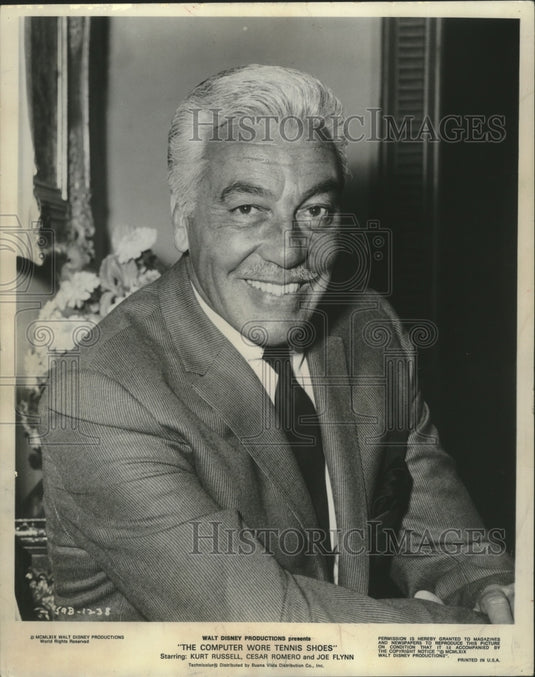 1972, “The Computer Wore Tennis Shoes” star Cesar Romero - mjp37703 - Historic Images