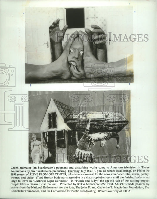 1991, 'Three Animations' TV Program On PBS' 'Alive From Off Center' - Historic Images