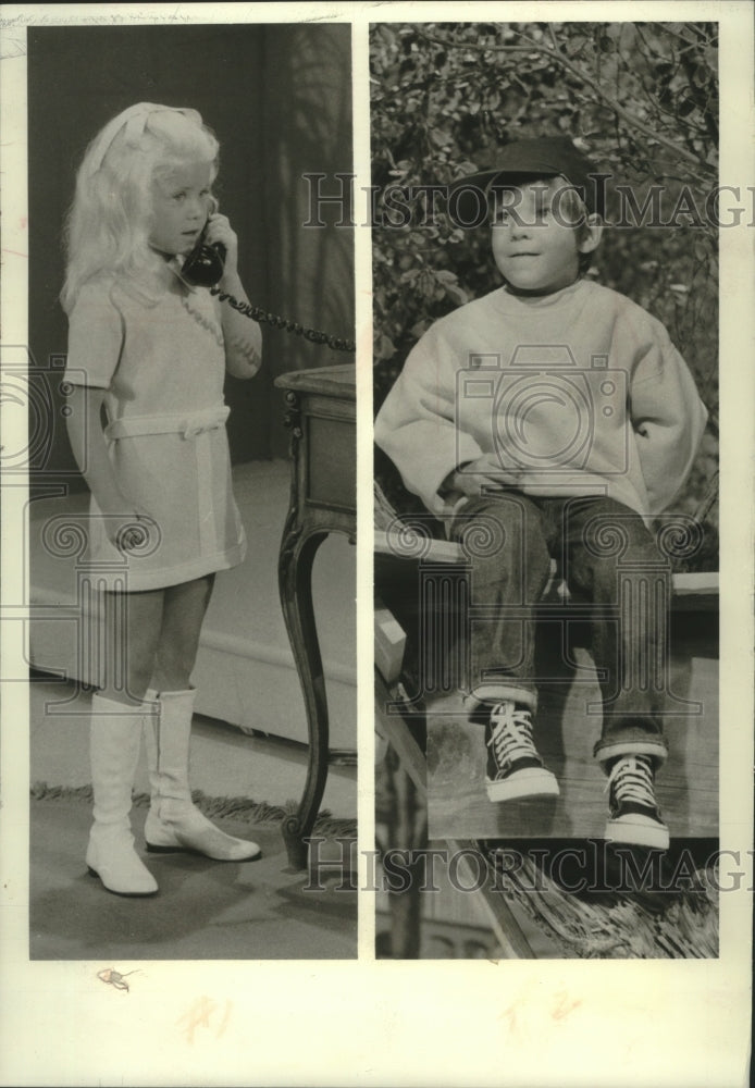 1971 Press Photo Tamara Tucker, Moosie Drier star in &#39;Laugh-In&#39; Jr. NBC-TV. - Historic Images