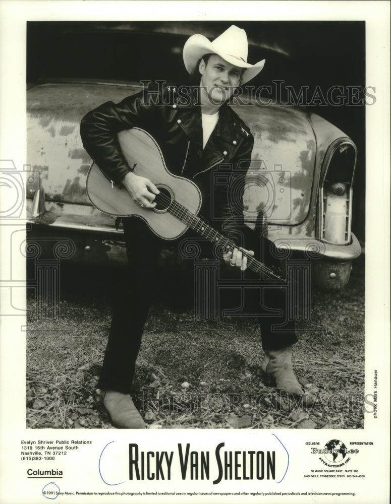 1991 Press Photo Ricky Van Shelton, musician - mjp37764 - Historic Images