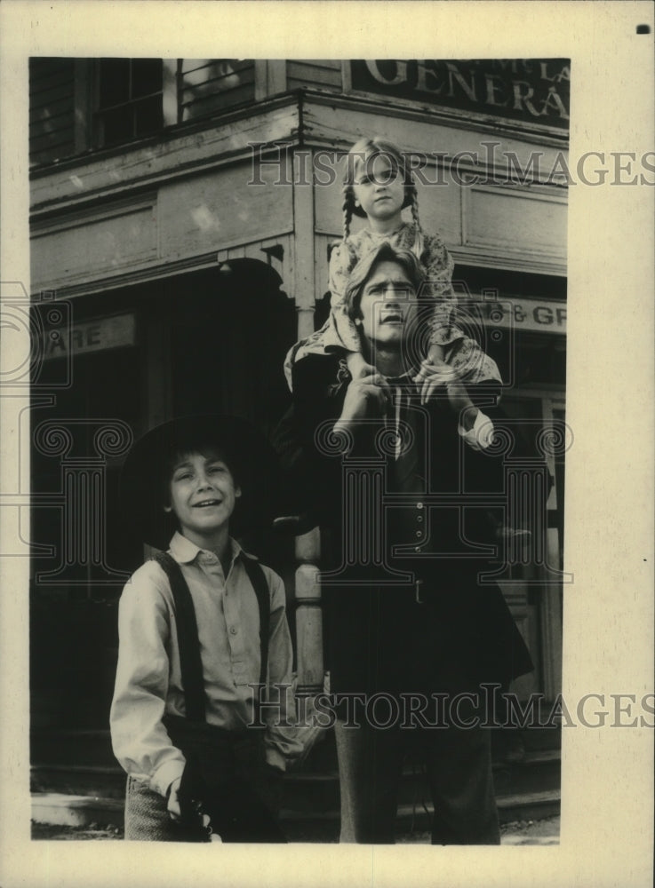 1981, Barry Van Dyke, Bridgette Anderson and other in &quot;Gun Shy&quot; - Historic Images