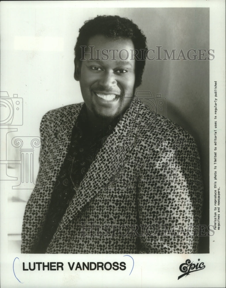 1988, Luther Vandross, musician - mjp37777 - Historic Images