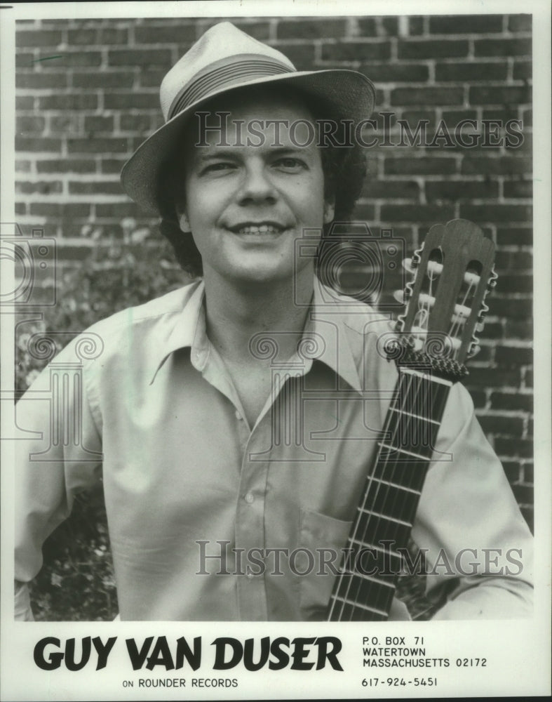 1988 Press Photo Guy Van Duser, guitarist, Milwaukee. - mjp37789 - Historic Images