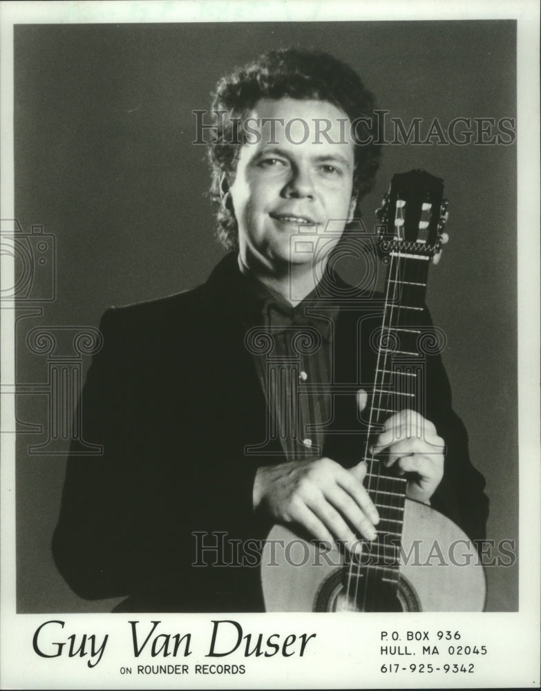 1987, Guy Van Duser, guitarist, United States. - mjp37790 - Historic Images