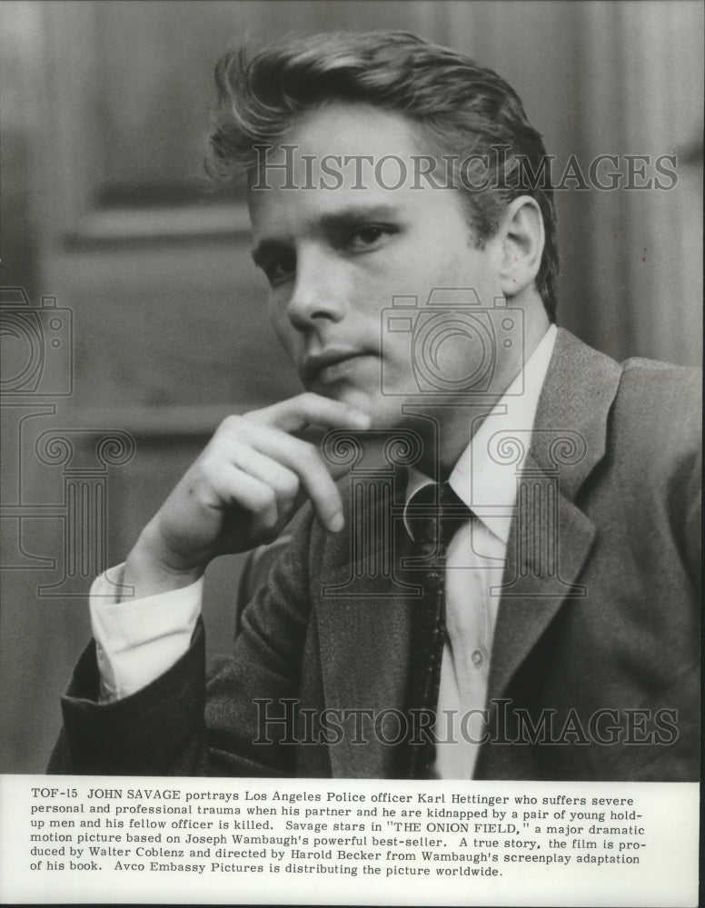 1979, John Savage actor starring in "Onion Field." - mjp37797 - Historic Images