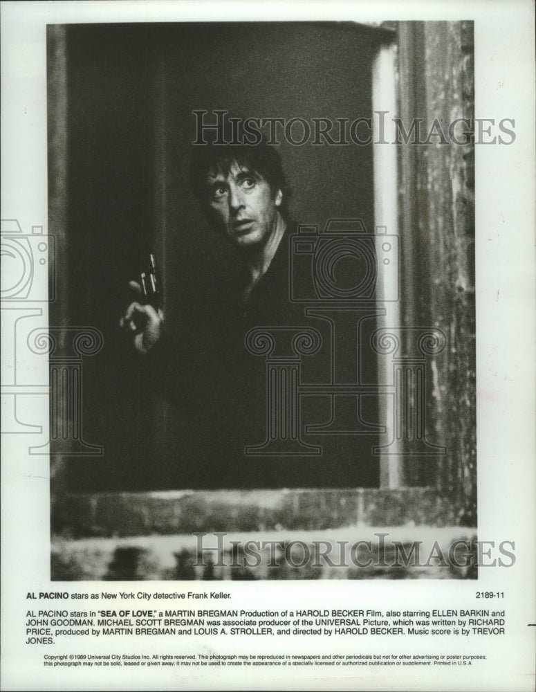 1989 Press Photo Al Pacino stars in &quot;Sea of Love&quot; - mjp37835 - Historic Images