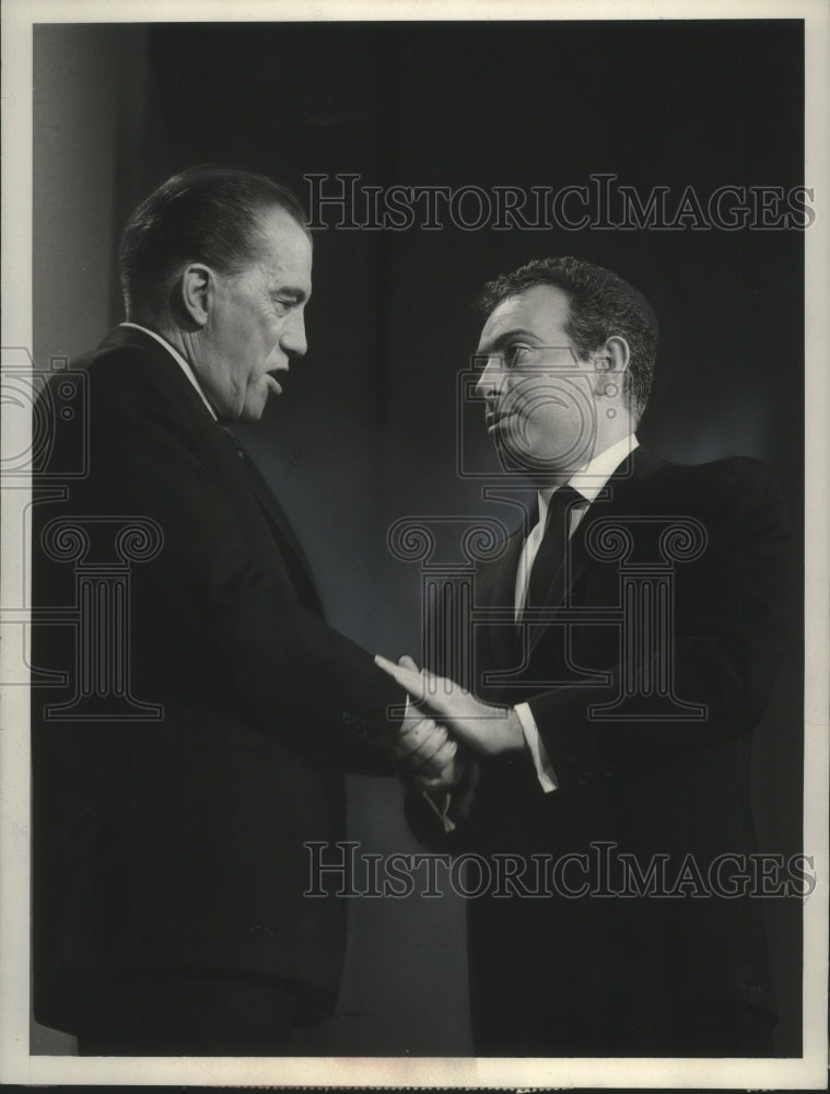 1966, Jackie Mason guests on The Ed Sullivan Show, on CBS. - Historic Images