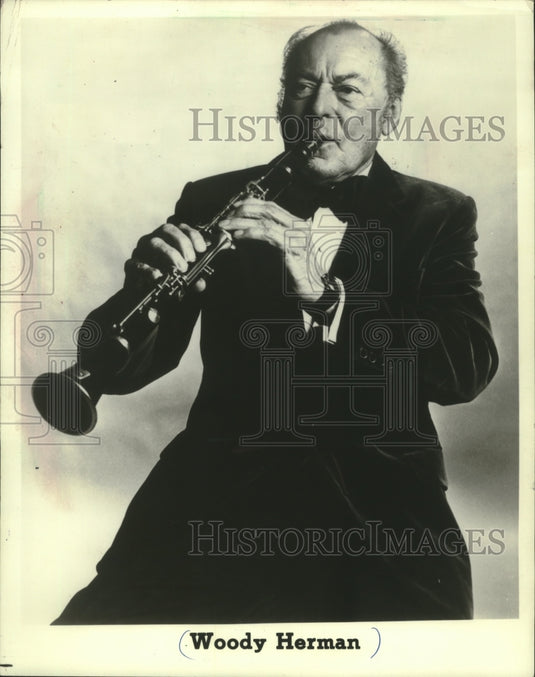1985, Woody Herman In Benefit Concert In Cooley Auditorium - Historic Images