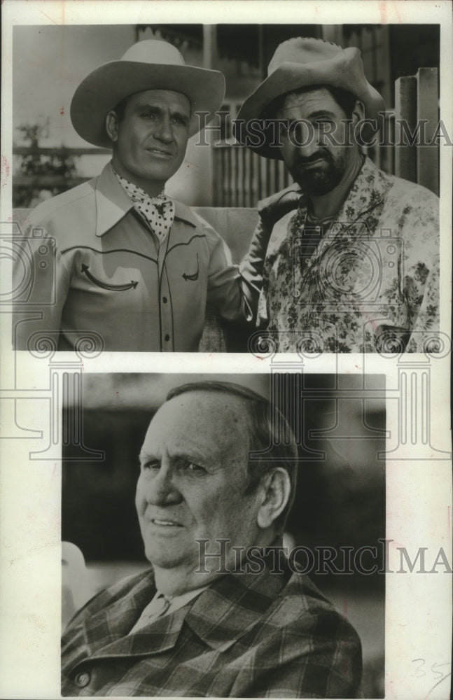 1977, Gene Autry and Pat Buttram - mjp37961 - Historic Images