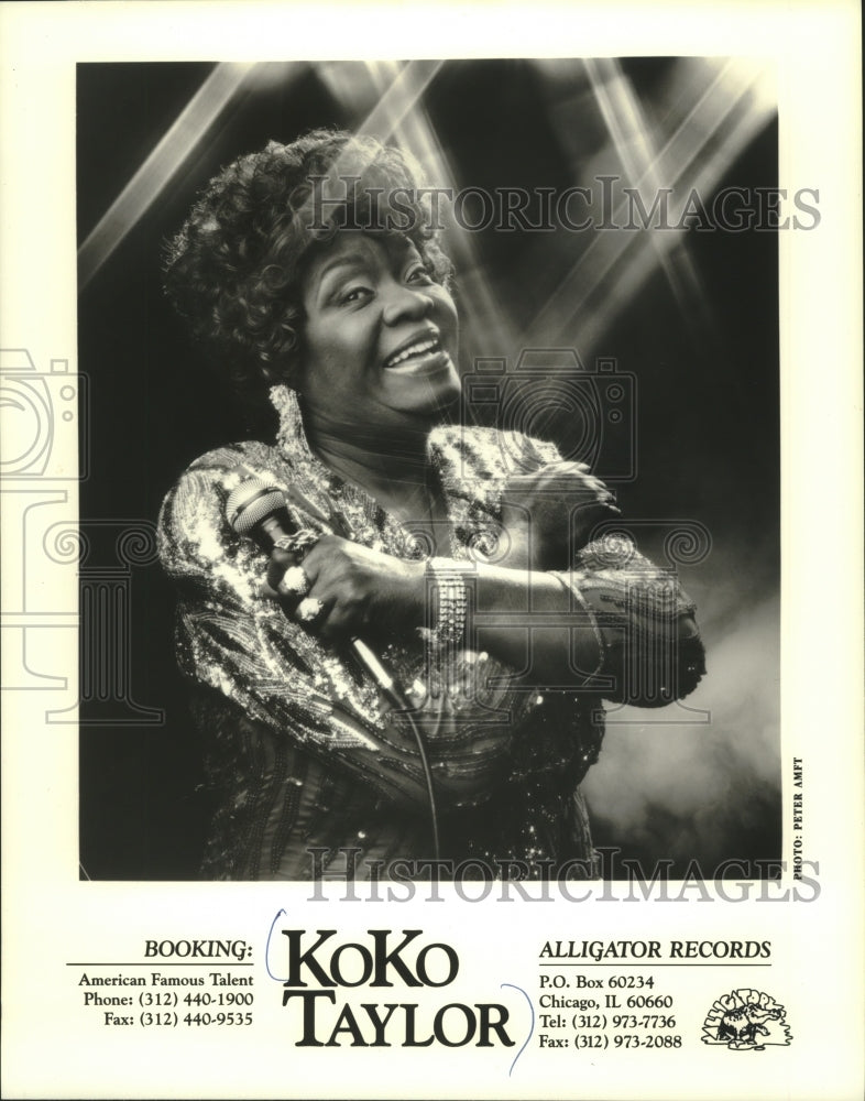 1993 Press Photo Koko Taylor, musician - mjp38018 - Historic Images