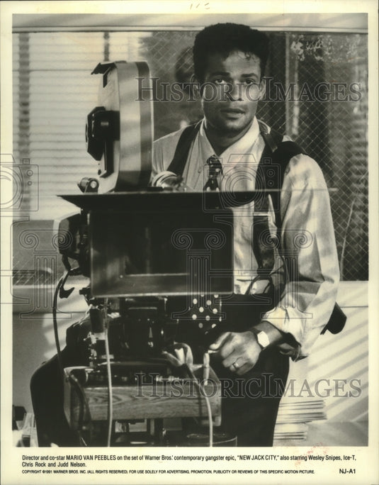 1991, Mario Van Peebles directs and co-stars in "New Jack City" - Historic Images