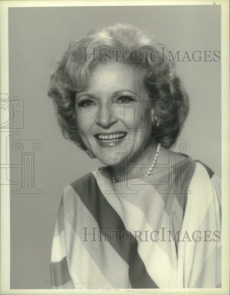 1986, Betty White, actress and comedienne - mjp38187 - Historic Images