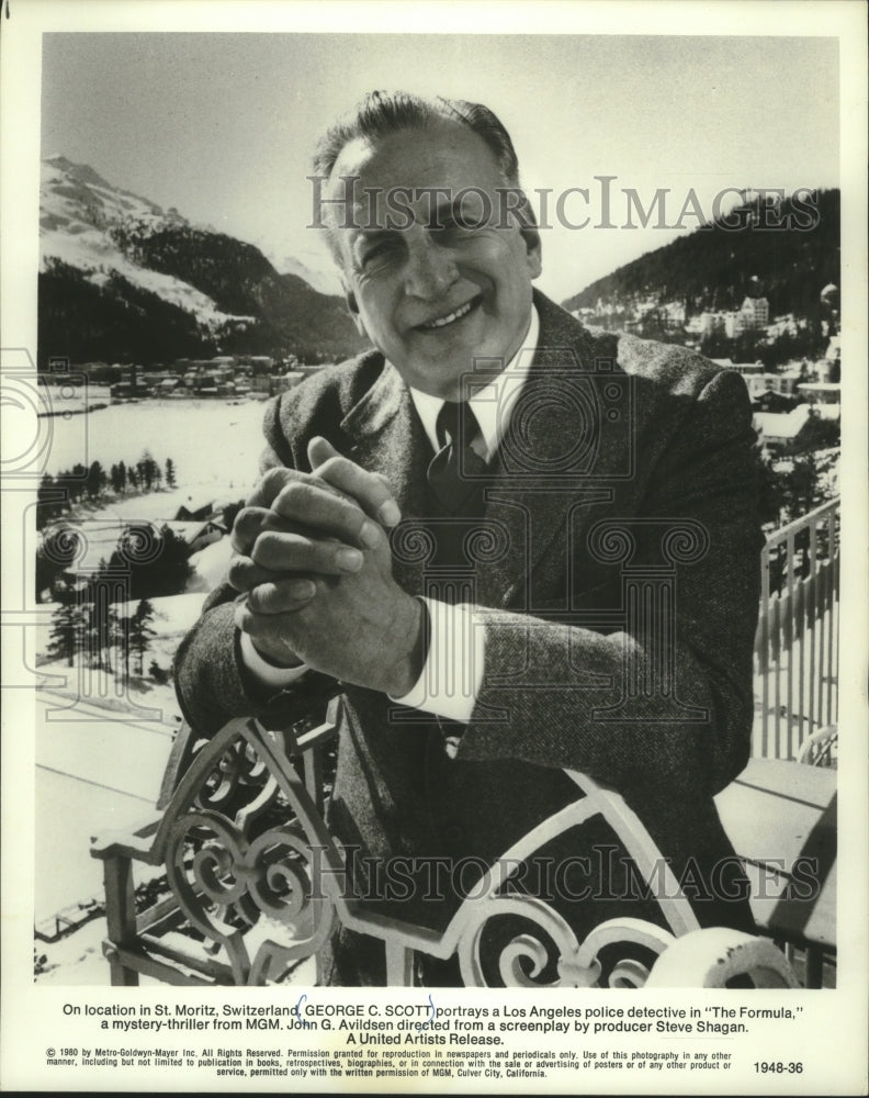 1981, “The Formula” star George C. Scott - mjp38258 - Historic Images