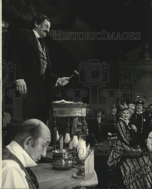 1978 Press Photo George C. Scott & others in "Sly Fox" - mjp38286 - Historic Images