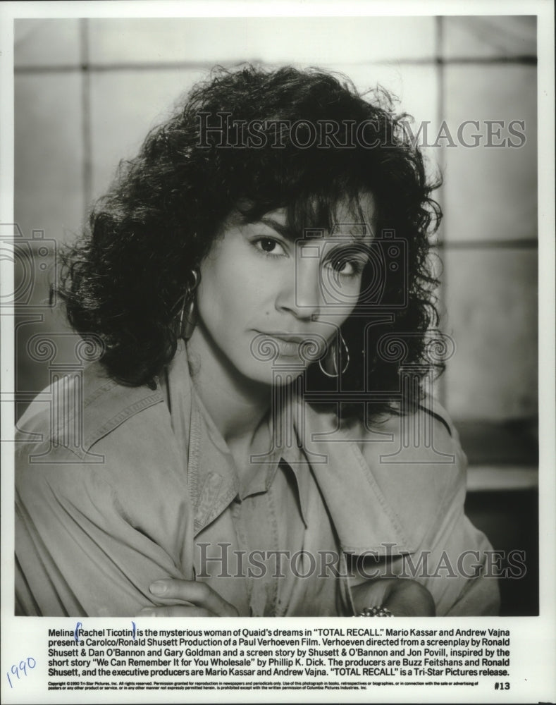 1990 Press Photo Rachel Ticotin in &quot;Total Recall&quot; - mjp38290 - Historic Images