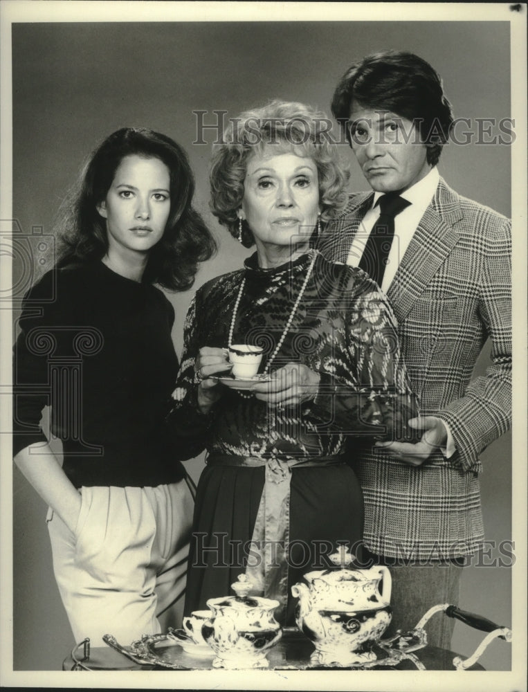 1980, Actress Martha Scott & co-stars in "Secrets of Midland Heights" - Historic Images